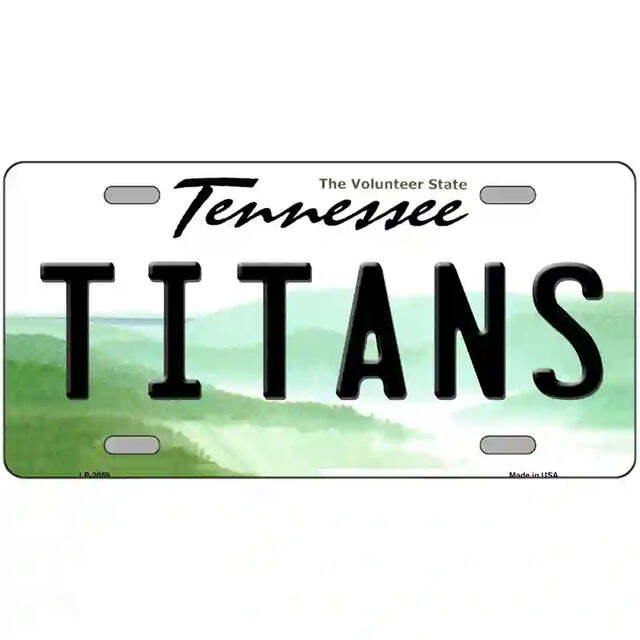 Titans Tennessee Metal Sign