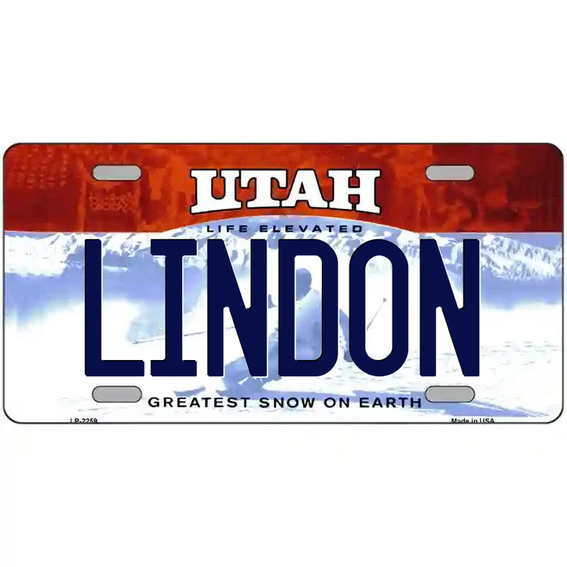 Lindon Utah Metal Sign