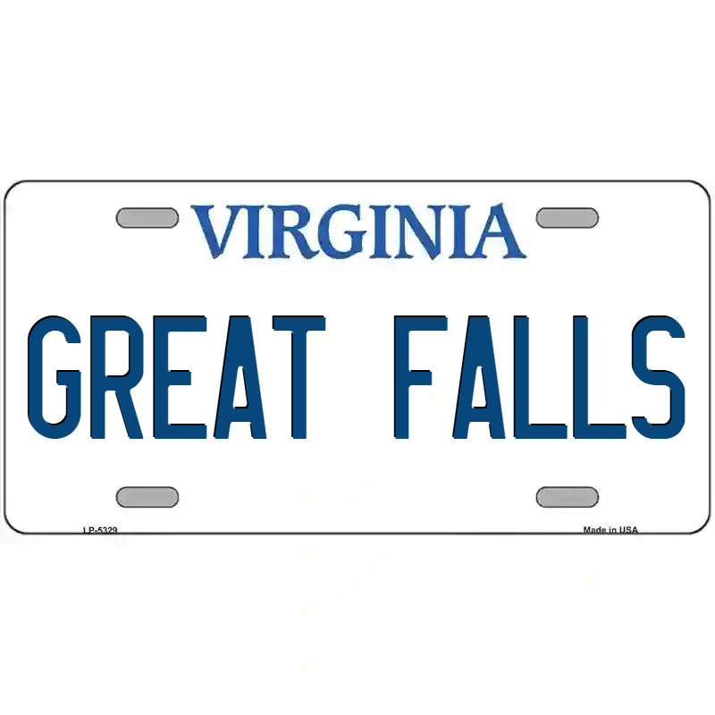 Great Falls Virginia Metal Sign