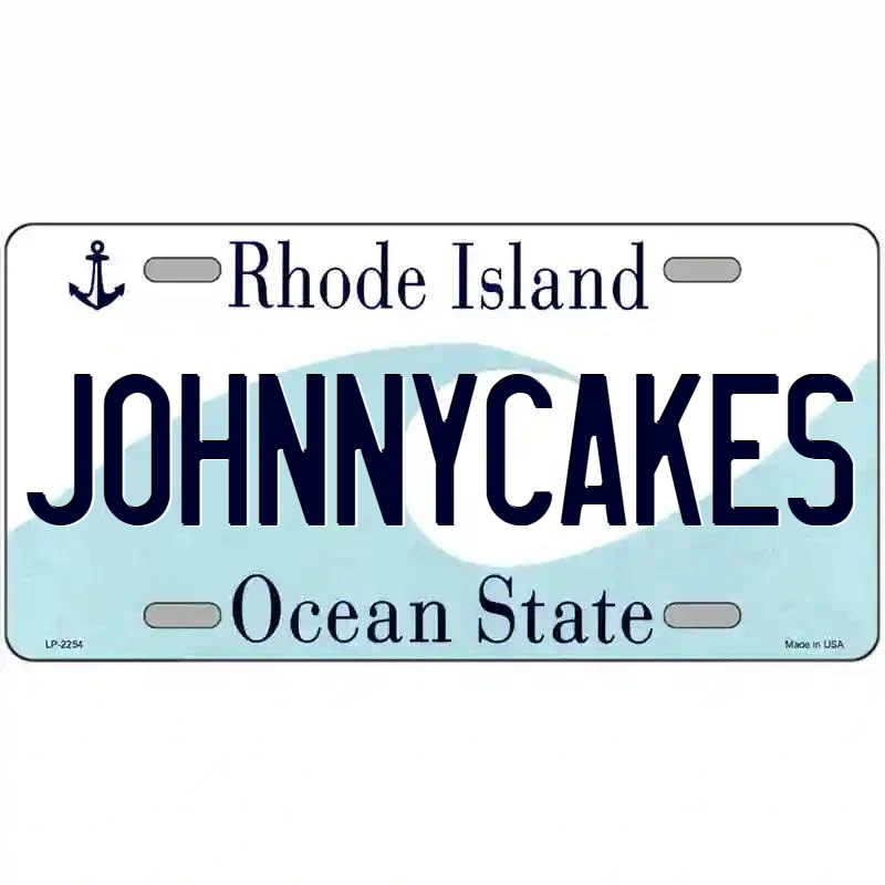 Johnnycakes Rhode Island Metal Sign
