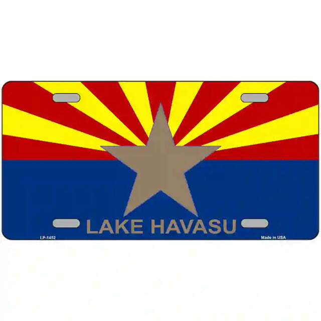 Lake Havasu Arizona Flag Metal Sign