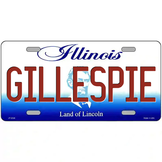 Gillespie Illinois Metal Sign
