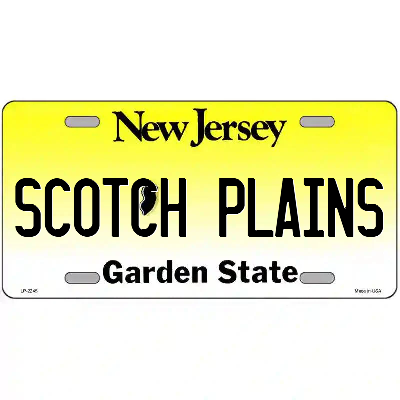Scotch Plains New Jersey Metal Sign