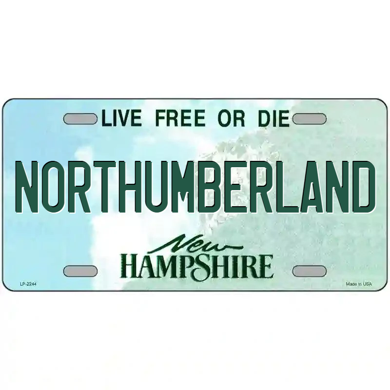 Northumberland New Hampshire Metal Sign
