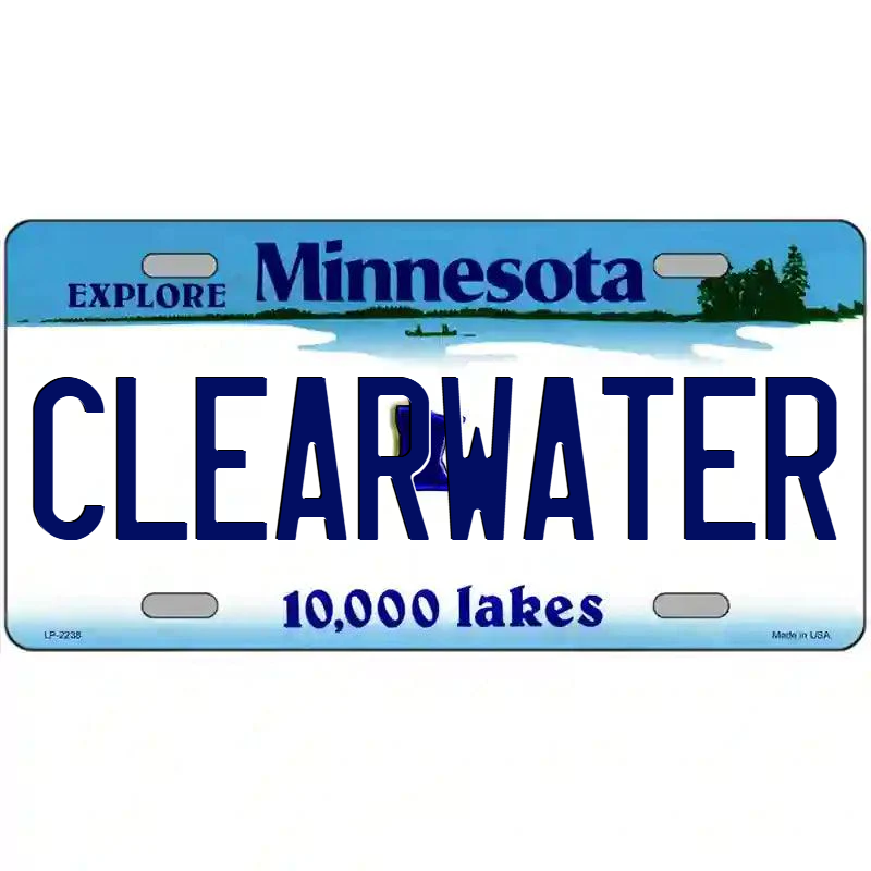 Clearwater Minnesota Metal Sign
