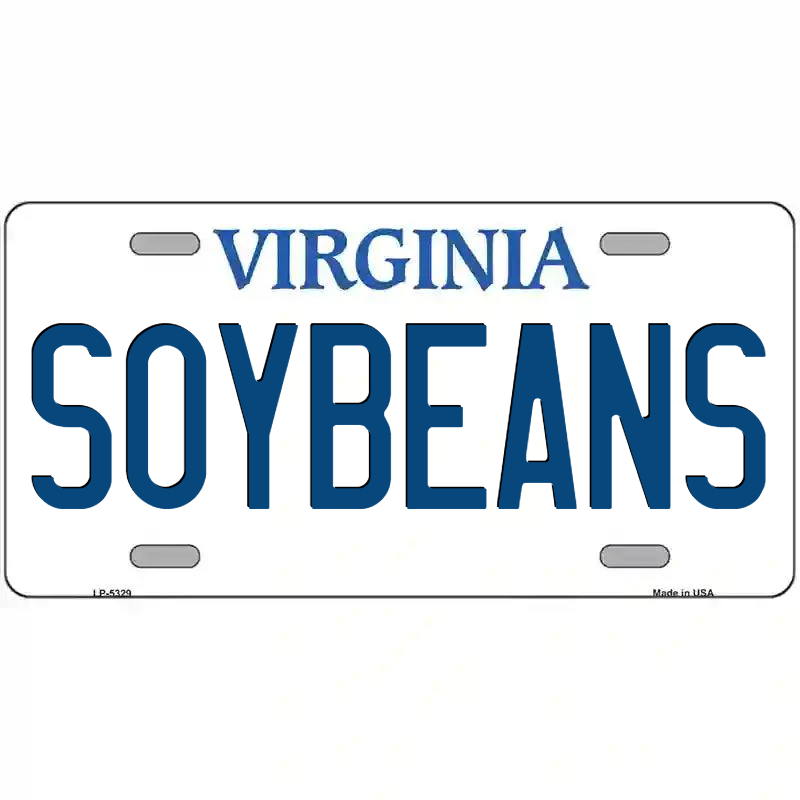 Soybeans Virginia Metal Sign