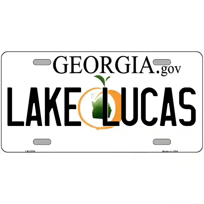 Lake Lucas Georgia Metal Sign