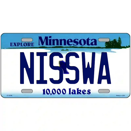 Nisswa Minnesota Metal Sign