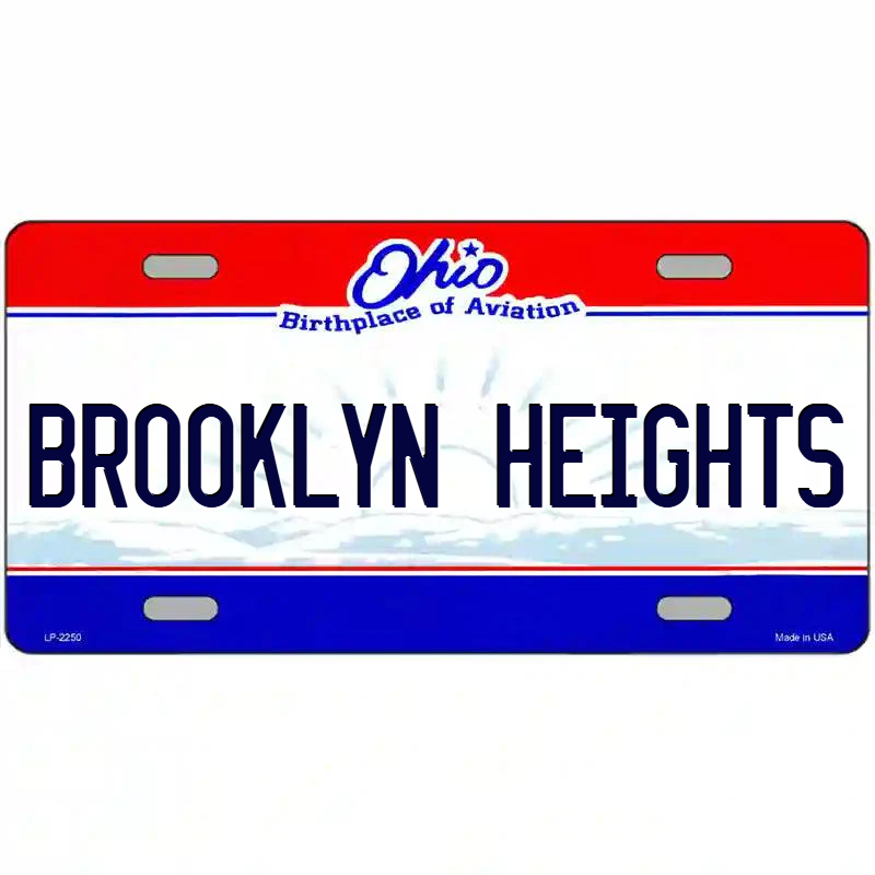 Brooklyn Heights Ohio Metal Sign