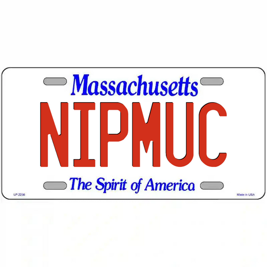 Nipuc Massachusetts Metal Sign