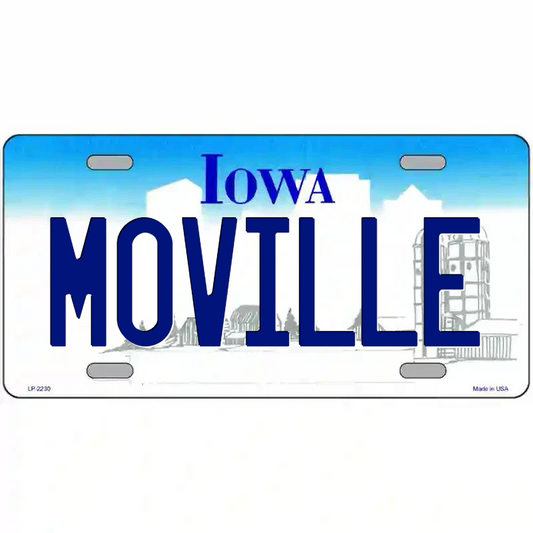 Moville Iowa Metal Sign