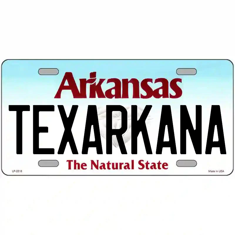 Texarkana Arkansas Metal Sign