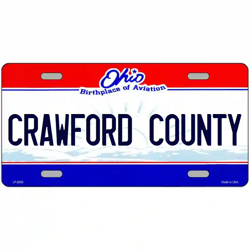 Crawford County Ohio Metal Sign