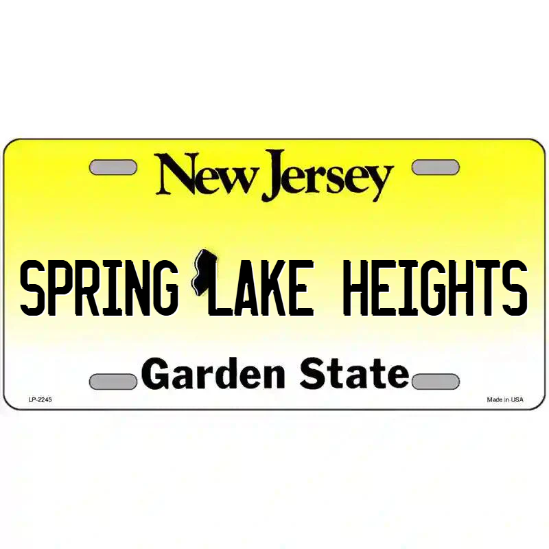 Spring Lake Heights New Jersey Metal Sign