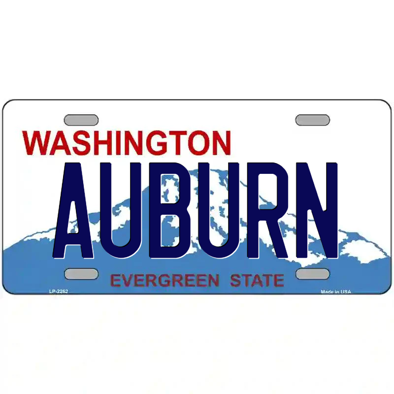 Auburn Washington Metal Sign