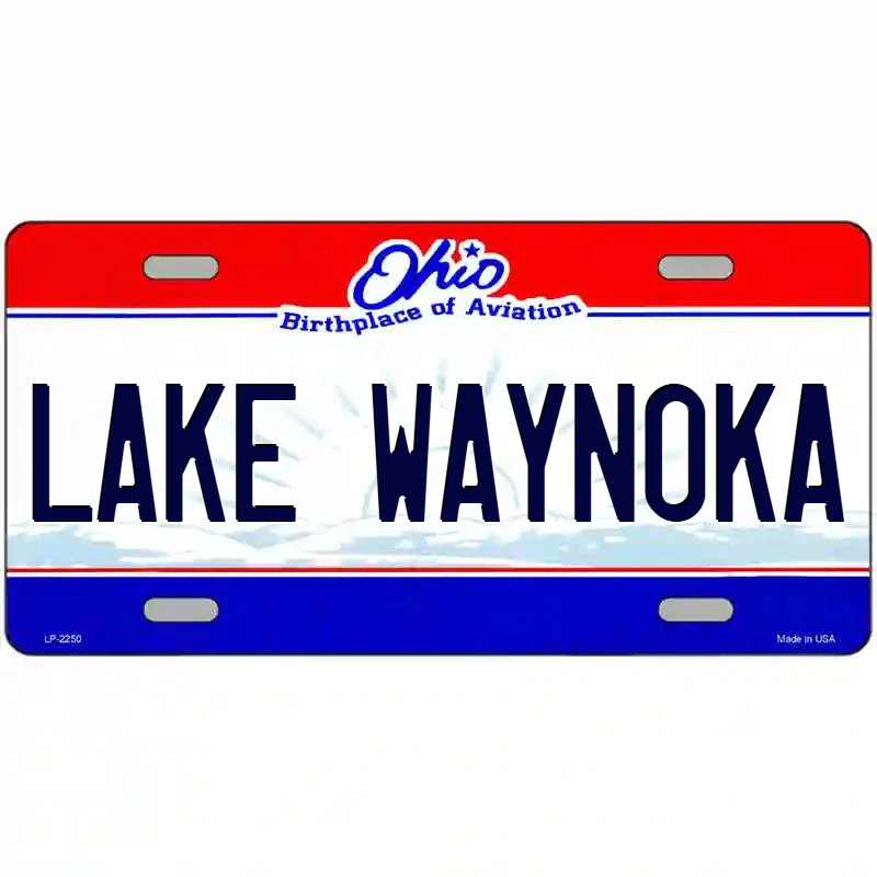 Lake Waynoka Ohio Metal Sign