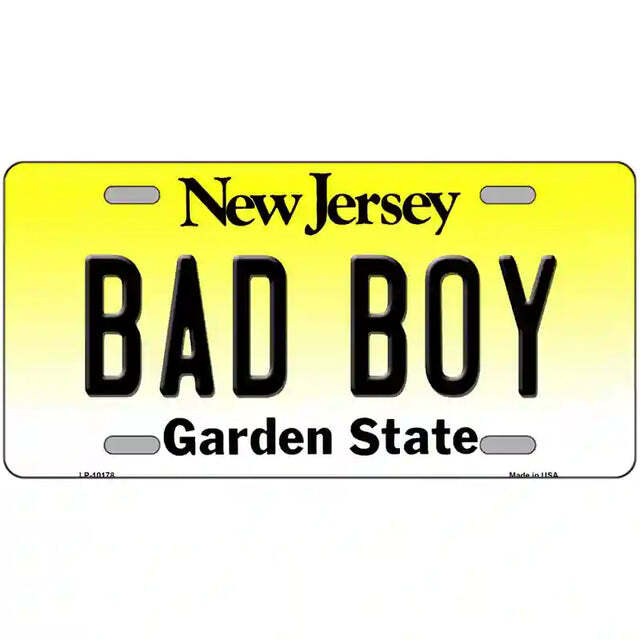 Bad Boy New Jersey Metal Sign