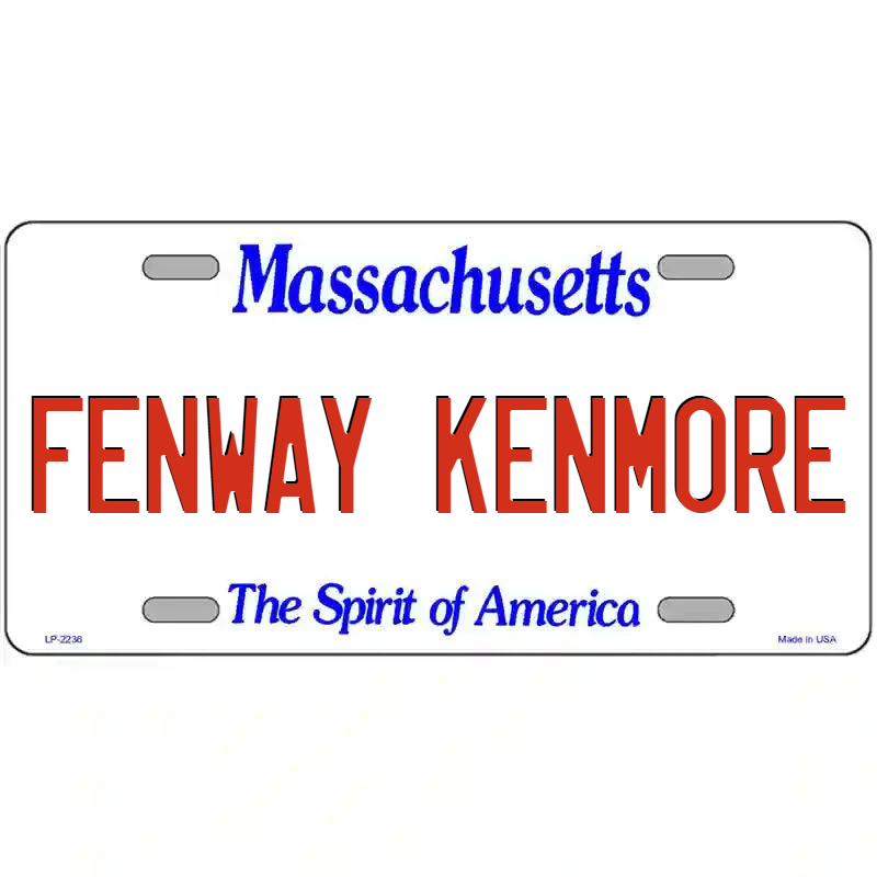 Fenway-Kenmore Massachusetts Metal Sign