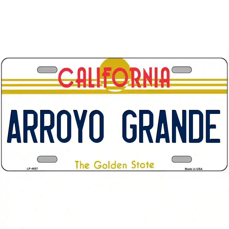 Arroyo Grande California Metal Sign