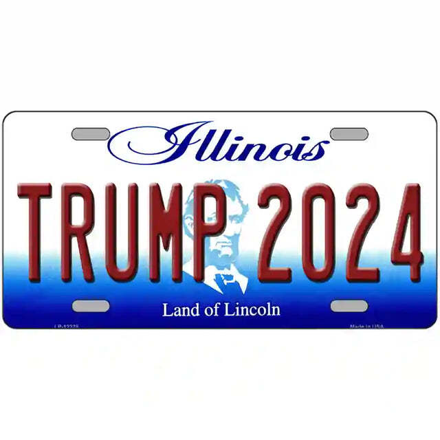 Trump 2024 Illinois Metal Sign
