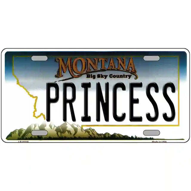 Princess Montana Metal Sign