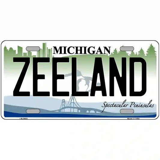 Zeeland Michigan Metal Sign