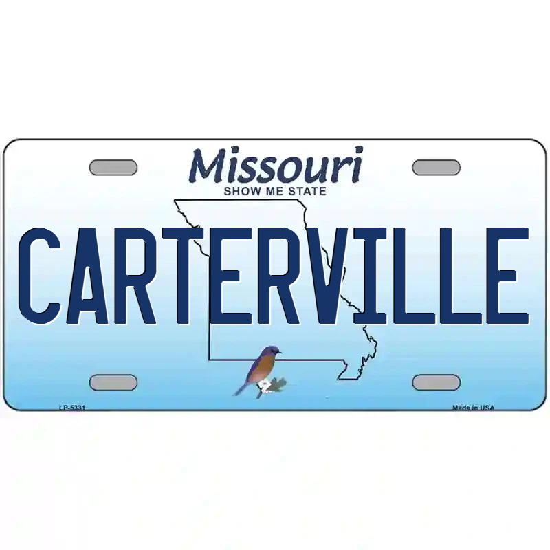 Carterville Missouri Metal Sign