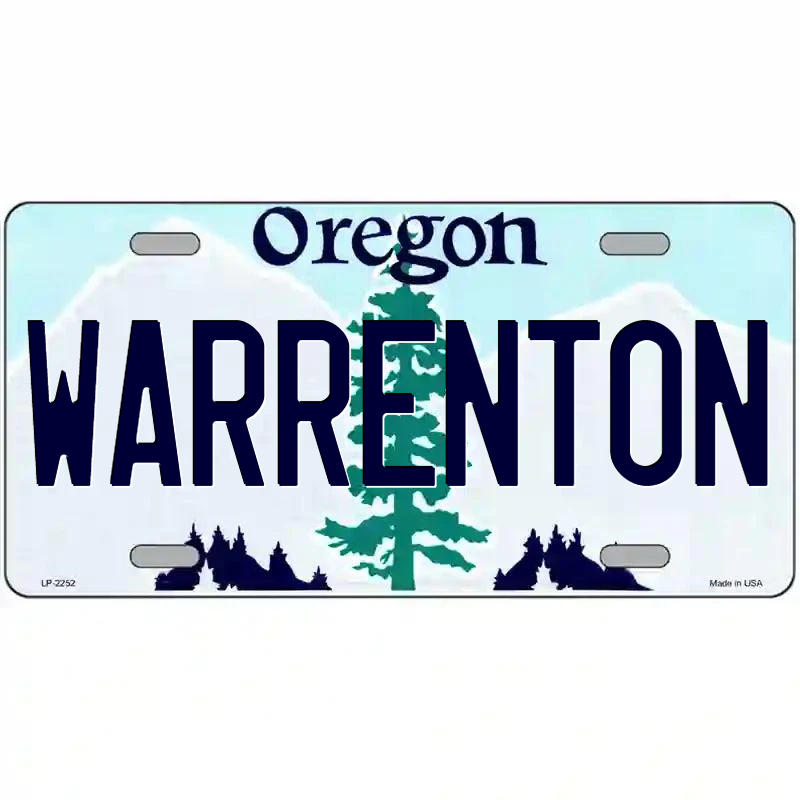 Warrenton Oregon Metal Sign