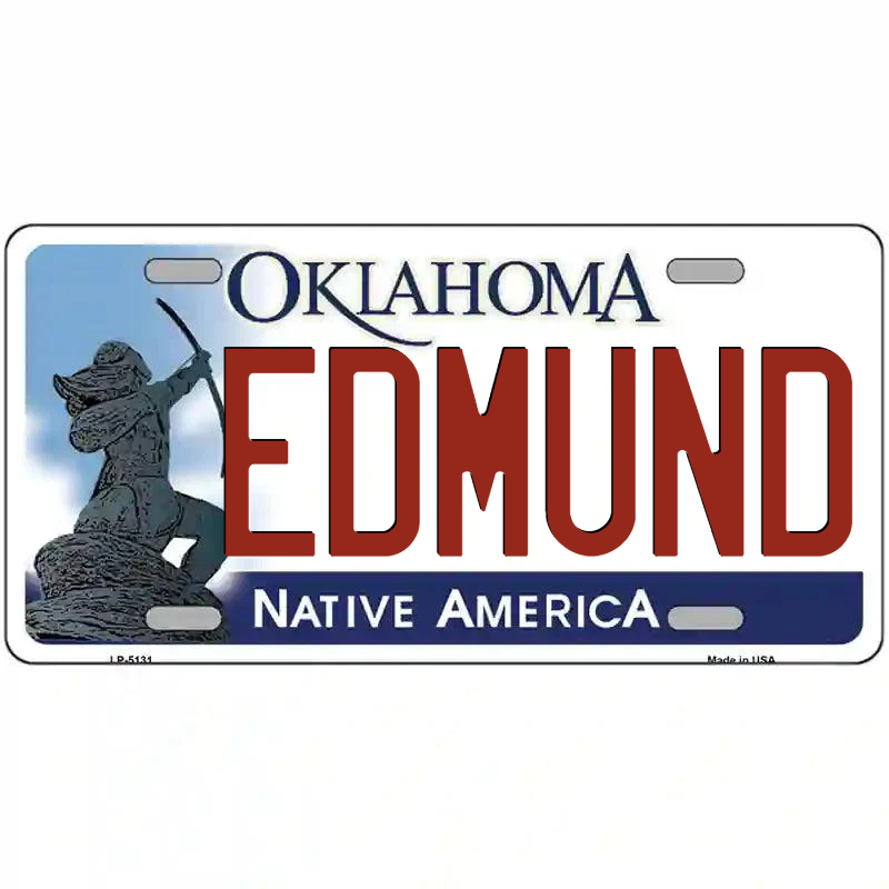 Edmund Oklahoma Metal Sign