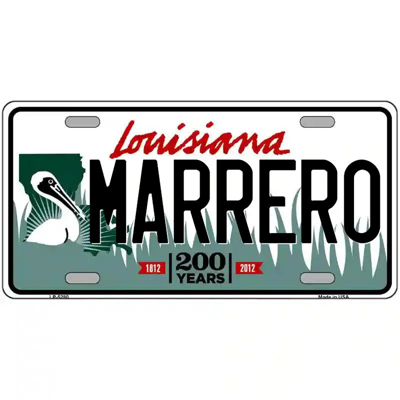 Marrero Louisiana Metal Sign