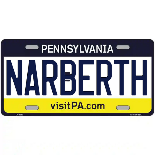 Narberth Pennsylvania Metal Sign
