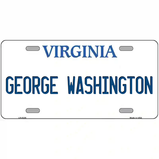 George Washington Virginia Metal Sign