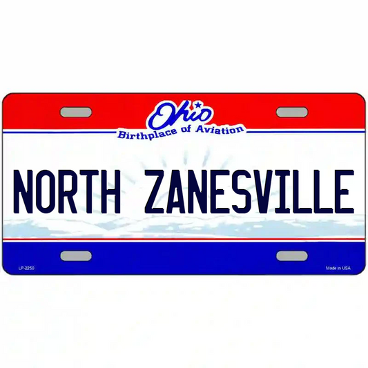North Zanesville Ohio Metal Sign