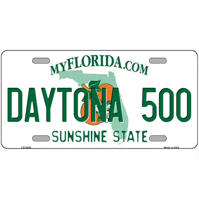 Daytona 500 Florida Metal Sign