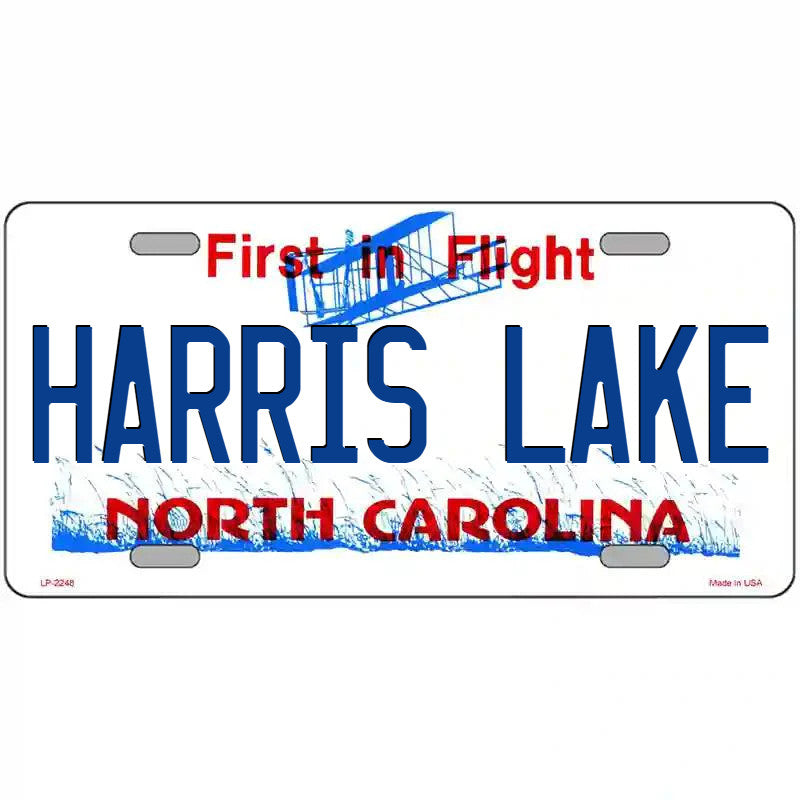 Harris Lake North Carolina Metal Sign