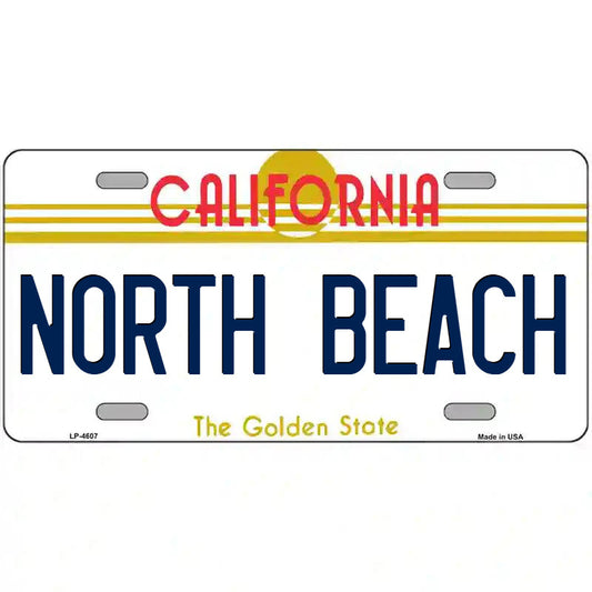 North Beach California Metal Sign