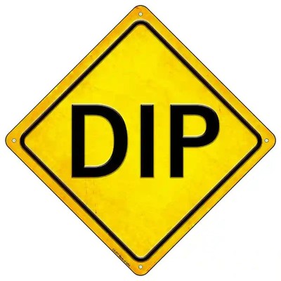 Dip 16.5" X 16.5" Diamond Metal Sign