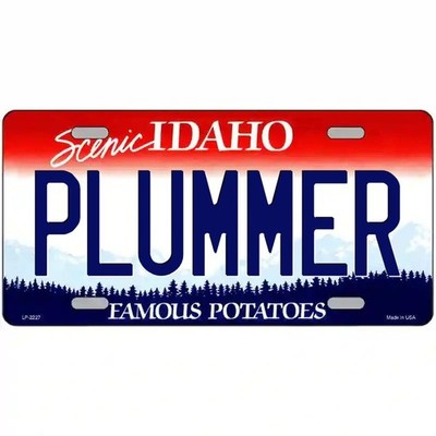 Plummer Idaho Metal Sign