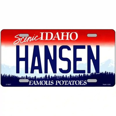 Hansen Idaho Metal Sign