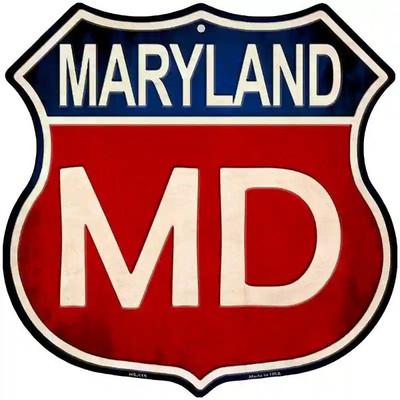 Maryland Highway Shield Metal Sign