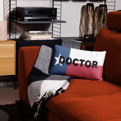 Doctor Texas Flag Pillow
