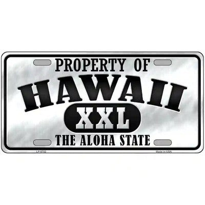 Property of Hawaii The Aloha State Metal Sign
