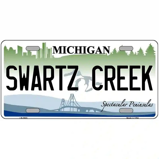 Swartz Creek Michigan Metal Sign