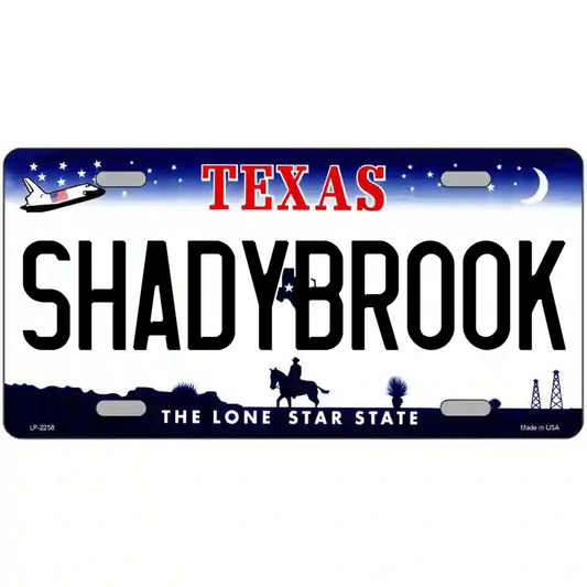 Shadybrook Texas Metal Sign