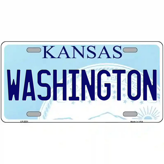 Washington Kansas Metal Sign