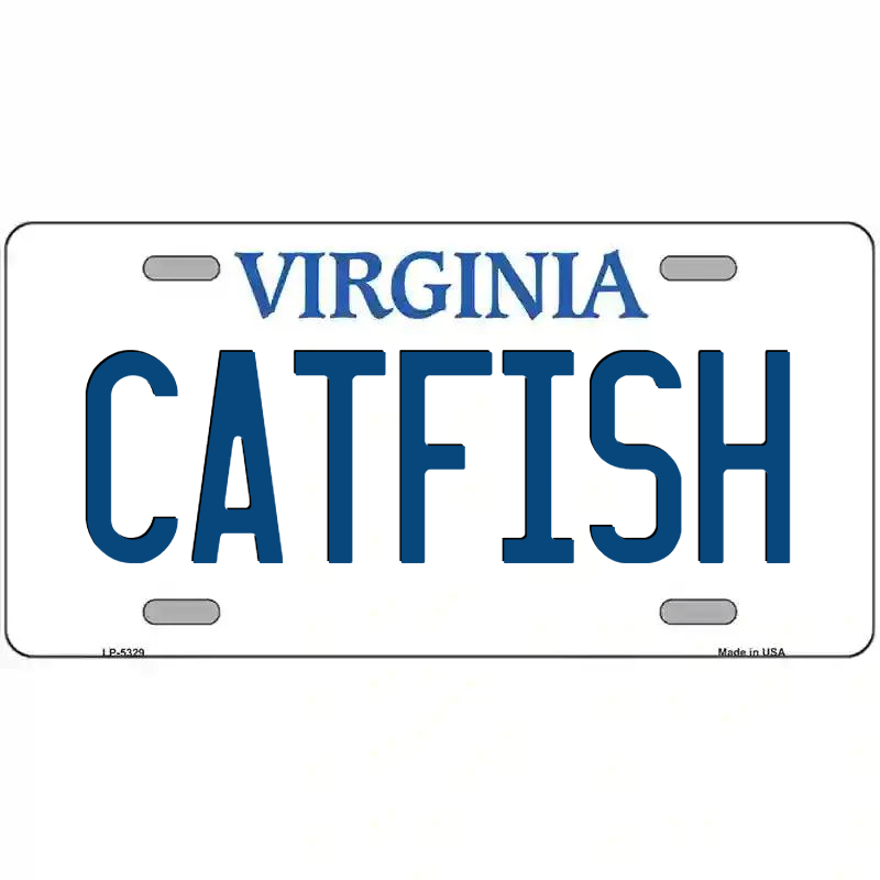 Catfish Virginia Metal Sign