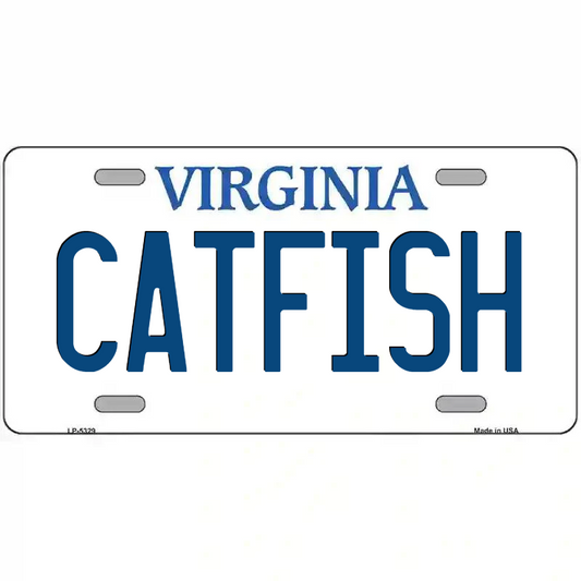 Catfish Virginia Metal Sign