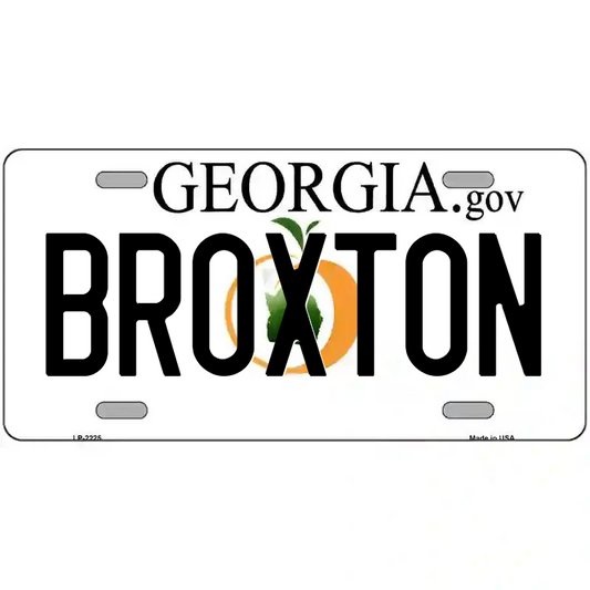 Broxton Georgia Metal Sign
