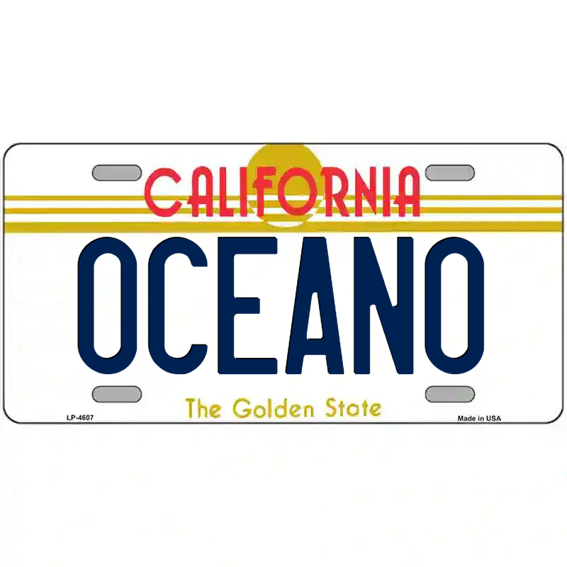 Oceano California Metal Sign