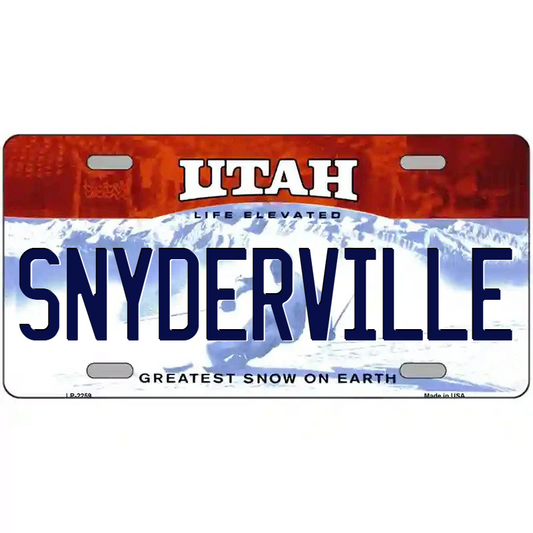 Snyderville Utah Metal Sign